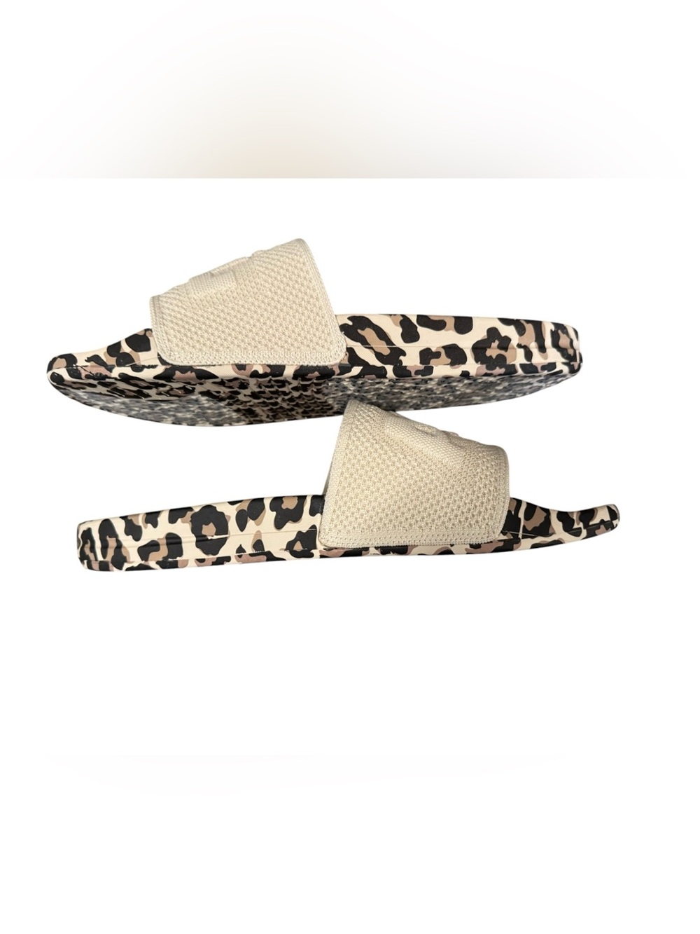 APL Knit Slide Sandals in Parchment/Leopard Men’s Size 11 - Picture 4 of 9